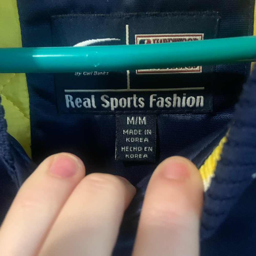 Indiana Varsity Jacket in Blue and Yellow, Men’s never worn, vintage pacers. - Picture 3 of 3